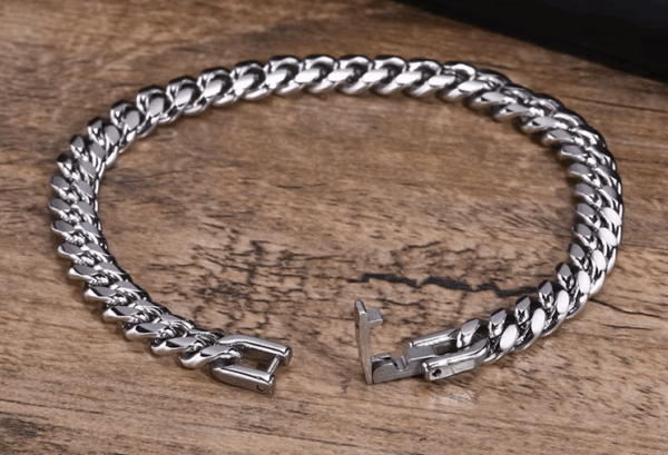 Pulsera de Cadena Cubana - hombre y mujer