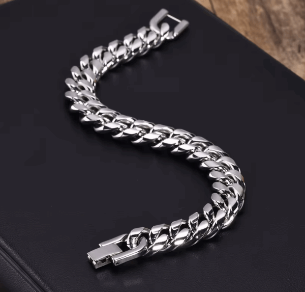 Pulsera de Cadena Cubana - hombre y mujer