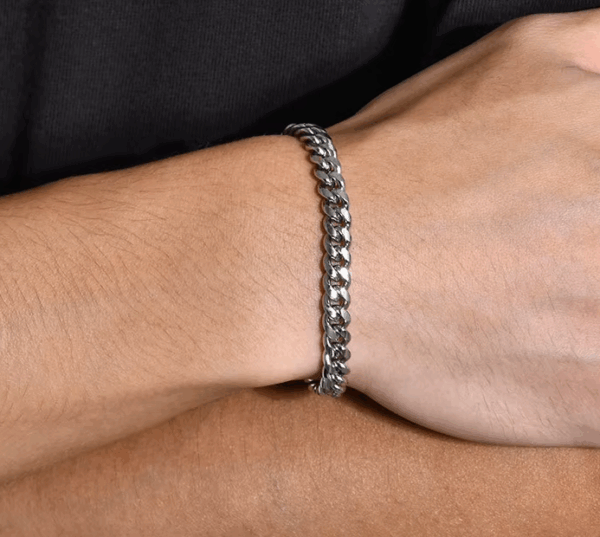 Pulsera de Cadena Cubana - hombre y mujer